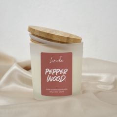 Sójová svíčka Pepper Wood 180 ml