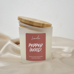 Sójová svíčka Pepper Wood 180 ml